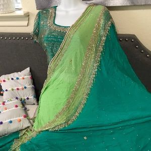 Stitched Saree with Belt for sale Indian dresses